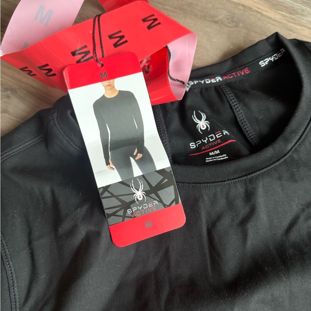 Spyder Black Fitted Long Sleeve Tee - Picture 2 of 6